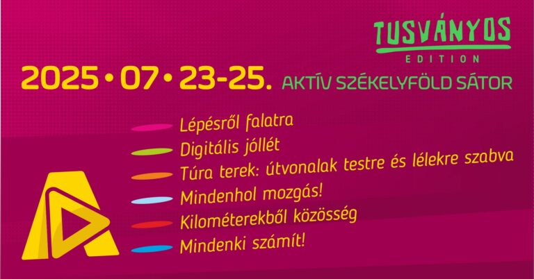 Aktív Székelyföld sátor Tusványoson